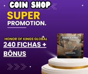 Honor Of Kings 240 Fichas + Bônus