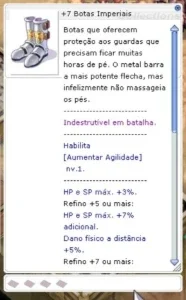 Botas imperiais +7 Ragnarok THOR