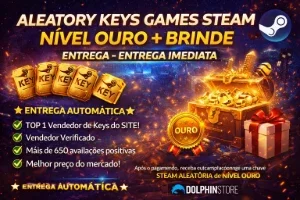 ALEATORY KEYS GAMES STEAM NIVEL OURO + BRINDE - ENTREGA IMED