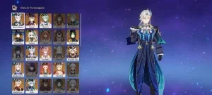 Conta Genshin end game, Ar 60 com ótimos personagens e armas
