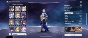 Honkai Star Rail - Conta lv 45 com 4 personagens 5 estrelas