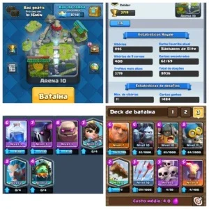 (Leia) CLASH ROYALE + CLASH OF CLANS + BRINDE