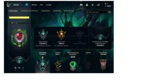 Conta LOL Platina 2 292 skin, todos os champs