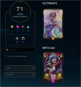 Conta de lol, Gold 4, lv 140, 71 skins