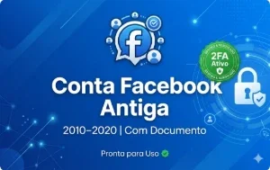 Conta Facebook Antiga (2010–2020) | Com Documento|2FA Ativa
