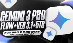 Gemini 3.1 Pro + 5TB + Veo 3.1 + Flow + Omni Flash - 30 Dias