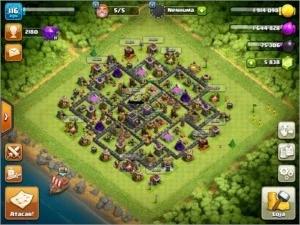 Clash of Clans cv9 full war 5838 gemas