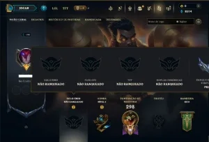 Unranked com 90 Champs e 40 Skins