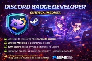 Discord Badge Developer + Brinde - Entrega automática