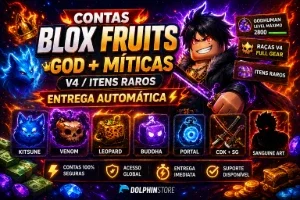 🔥 Contas Blox Fruits God + Míticas / V4 / Itens Raros ⚡