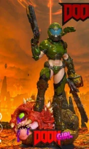 Doom Girl 3D Stl