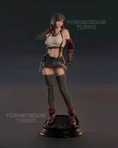 Tifa Lockhart 3D - Arquivo .Stl Para Impressão 3D