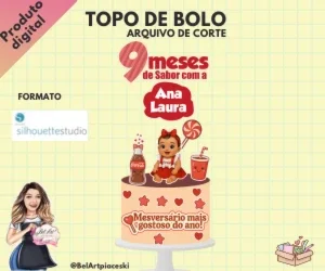 Arquivo De Corte - Topo De Bolo - Coca Cola