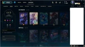 Conta de LoL Prata 5 com 40 skins e 2 ultimates!!