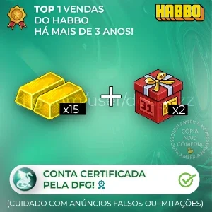 HABBO PACK - 15 BARRAS + 2 CAIXAS HC