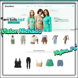 Tema Shopify Vision Nichado CSS Checkout Yampi Brindes Aulas
