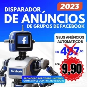 Disparador automático Facebook - Até 5 perfis disparando