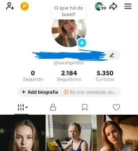 Conta tiktok shop com  +2k de seguidores
