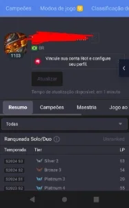 Conta de lol recheada