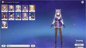 GENSHIN IMPACT - AR21 - Keqing com Rugido do Leão
