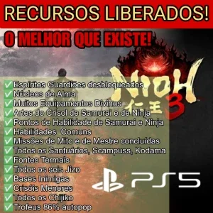 Nioh 3 (PS5) - Espiritos, Núcleos, Habilidades, Itens, ETC!!