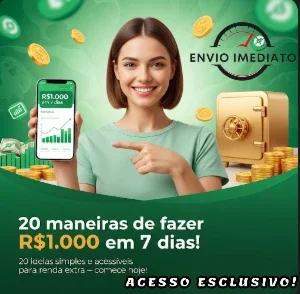 20 Maneiras de fazer R$1.000 em 7 dias