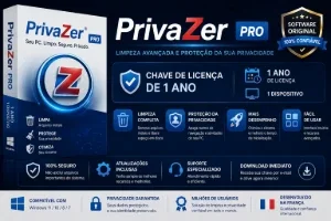 Chave de licença de 1 ano do PrivaZer PRO