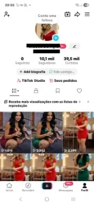 Conta Do Tiktok Monetizada +10,1K Seguidores