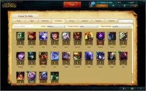 Conta League Of Legend´s Platina 4 +3 skin´s