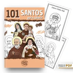 101 santos para colorir