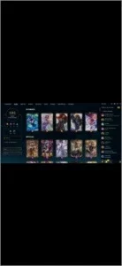 Conta lvl 526, ouro 2 145 campeões 185 skin
