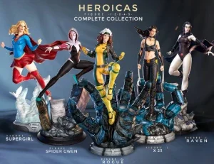 Heroicas Collection Super Girl, Spider Gwen, Rogue, X23 stl