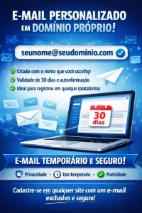 Email temporario e seguro