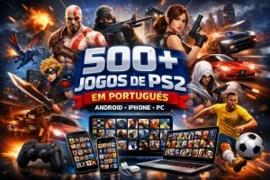 Sistema +500 Jogos Ps2 em portugues para android iphone pc