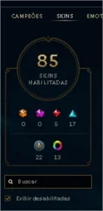 85 SKINS BATISSISMO LEGUE OF LEGENDS