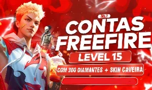 ⭐ Nível 15 + 50 Dimas + Rei Caveira +24K Ouro+Troca Nick