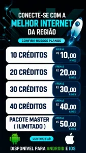Painel Internet Ilimitada (VPN): Mínimo 10 Créditos