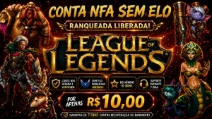 Conta LoL NFA Sem Elo | Pronta para Ranqueada ⚡