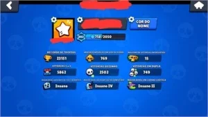 Conta de Brawl Stars upada e bem barata