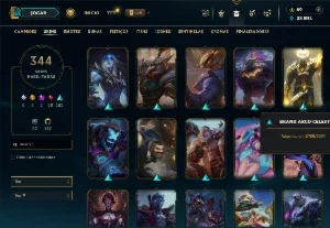 Conta segura/ desde a season 6/344 skins/todos os champs