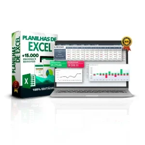 Pacote com +15 mil planilhas em excel