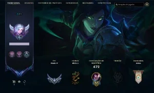 Conta LoL Full Champion 186 Skins Ex Diamond LvL 311