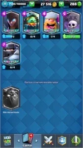 Conta Clash Royale arena 12 com gemas e lendárias