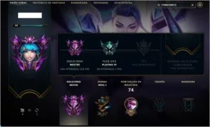 Conta lol 25 champs mestre