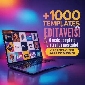 Pacote Completo: +1000 Templates Editáveis para Canva – Atua