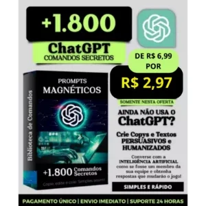 1800+ Prompt Prontos Para Chatgpt COMANDOS SECRETOS