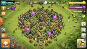 Clash of Clans Cv 9 Bem Upado.