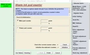 Reset Epson L3110