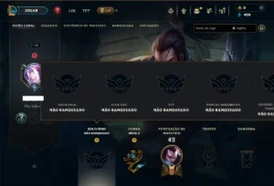 Unranked com 35 Champs e 14 Skins