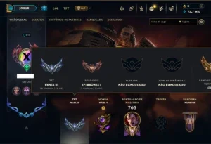 Bronze 1 com TODOS os Champs e 263 Skins ( TOP / MID / JG )